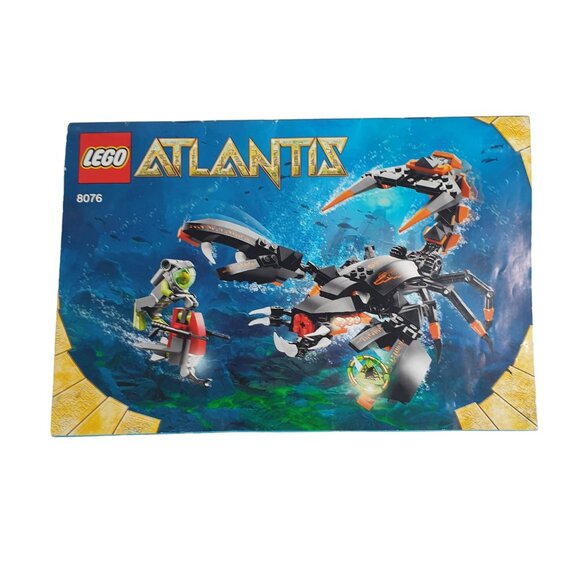 8076 Atlantis Deep Sea Striker LEGO Building Manual Instruction Book Replacement - Picture 1 of 2